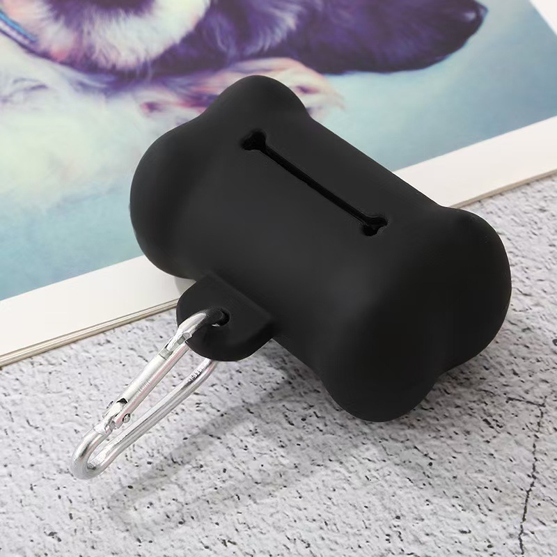 Naujas naminių gyvūnėlių išmatų samtelis minkštas guminis kaulo formos šiukšlių maišas laikymo dėžė šunų atliekų konteineris reikmenys didmeninė prekyba išmatomis