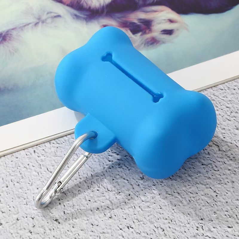 Naujas naminių gyvūnėlių išmatų samtelis minkštas guminis kaulo formos šiukšlių maišas laikymo dėžė šunų atliekų konteineris reikmenys didmeninė prekyba išmatomis