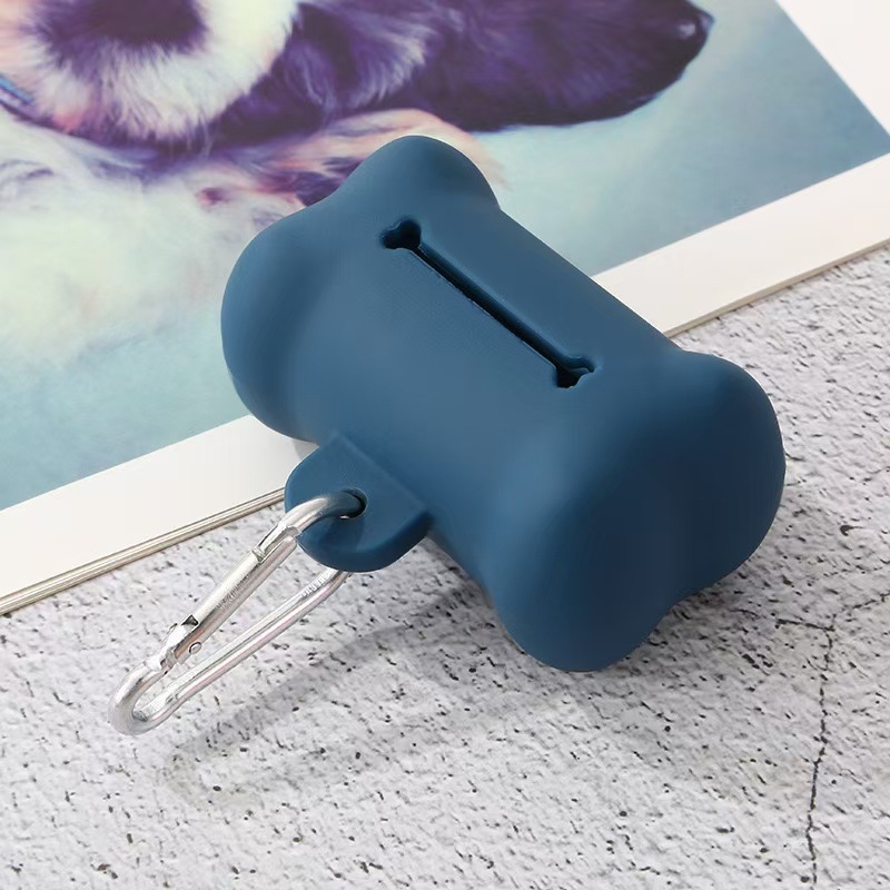 Naujas naminių gyvūnėlių išmatų samtelis minkštas guminis kaulo formos šiukšlių maišas laikymo dėžė šunų atliekų konteineris reikmenys didmeninė prekyba išmatomis