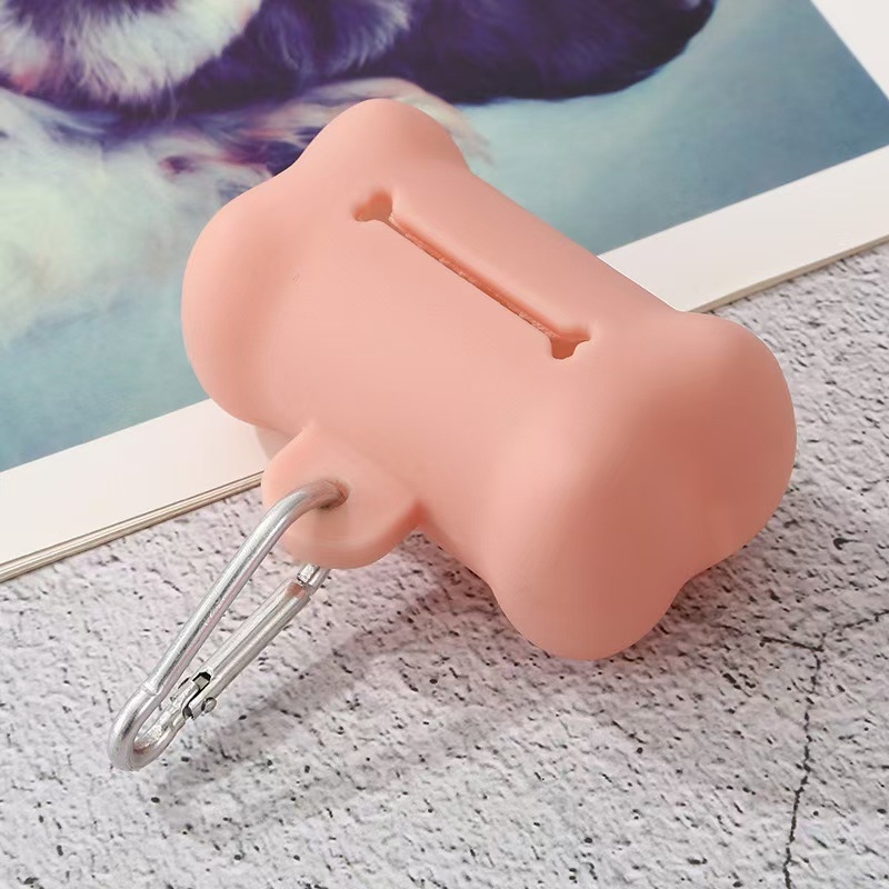 Naujas naminių gyvūnėlių išmatų samtelis minkštas guminis kaulo formos šiukšlių maišas laikymo dėžė šunų atliekų konteineris reikmenys didmeninė prekyba išmatomis