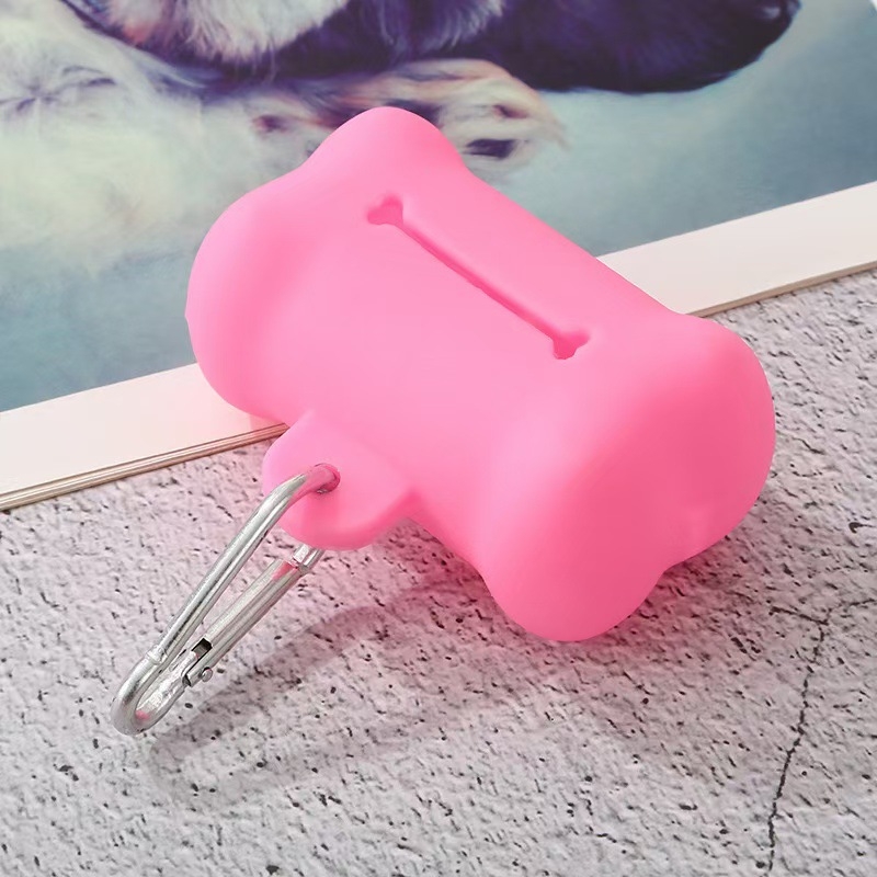 Naujas naminių gyvūnėlių išmatų samtelis minkštas guminis kaulo formos šiukšlių maišas laikymo dėžė šunų atliekų konteineris reikmenys didmeninė prekyba išmatomis