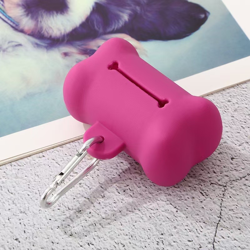 Naujas naminių gyvūnėlių išmatų samtelis minkštas guminis kaulo formos šiukšlių maišas laikymo dėžė šunų atliekų konteineris reikmenys didmeninė prekyba išmatomis