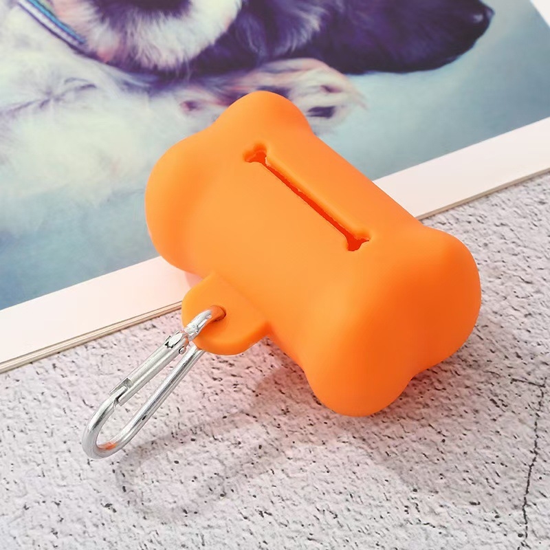 Naujas naminių gyvūnėlių išmatų samtelis minkštas guminis kaulo formos šiukšlių maišas laikymo dėžė šunų atliekų konteineris reikmenys didmeninė prekyba išmatomis