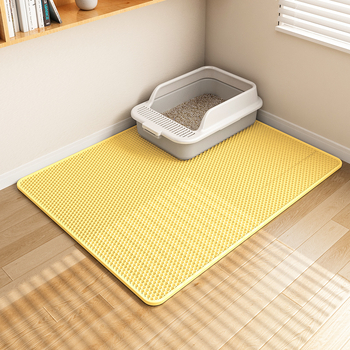 Изключително голяма подложка за котешка тоалетна, против изкарване, подложка против пръски, кутия за котешка тоалетна, двуслоен филтър, против пръски, подложка за контрол на пясъка, подложка за падане на пясък, военна