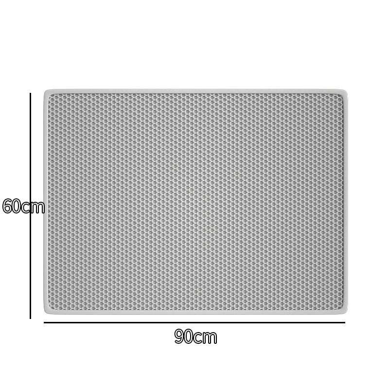 Изключително голяма подложка за котешка тоалетна, против изкарване, подложка против пръски, кутия за котешка тоалетна, двуслоен филтър, против пръски, подложка за контрол на пясъка, подложка за падане на пясък, военна