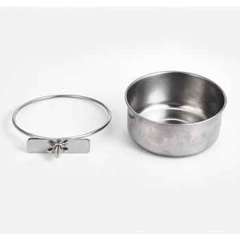 Μπολ τροφίμων από ανοξείδωτο ατσάλι Parrot, κουτί τροφίμων, μπολ τροφίμων, μπολ νερού, φλιτζάνι τροφίμων, φλιτζάνι νερού, γούρνα τροφίμων για πουλιά σε απόθεμα χονδρικής