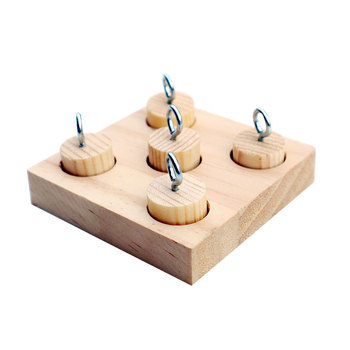 Εκπαιδευτικά παιχνίδια με παπαγάλους πουλιών, ξύλινο παζλ, κυλινδρικά δομικά στοιχεία, DIY Jack Round Jack Ball