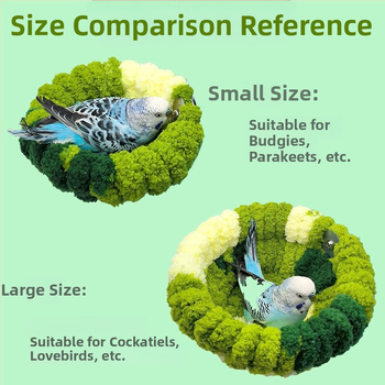 παπαγάλος χειμερινή φωλιά πουλιών χειμερινή φωλιά βελούδινη φωλιά ύπνου φωλιά βαμβακιού φωλιά πουλιών χειμωνιάτικη πυκνωμένη ζεστή φωλιά