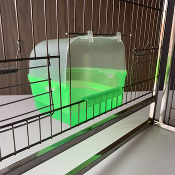 Външна вана за птици с гнездо от пера, Jade Bird, копринена вана за птици с малък папагал, фабрика за доставка на вана за птици