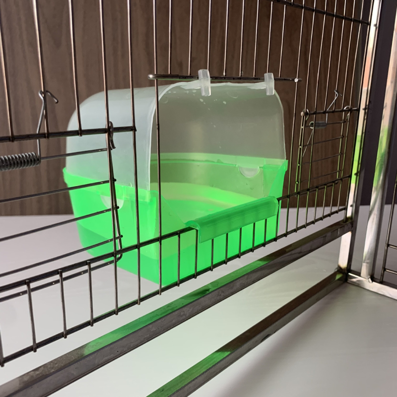 Външна вана за птици с гнездо от пера, Jade Bird, копринена вана за птици с малък папагал, фабрика за доставка на вана за птици