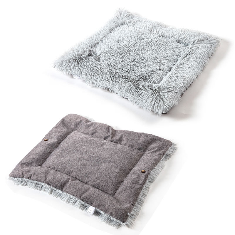 Фабрична директна доставка на постелка за домашни любимци, плюшена постелка за малко куче, котешко гнездо, есен и зима, матрак с двойна употреба за кучета и котки, домашни любимци