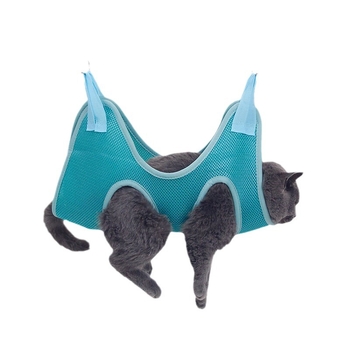 Αεριζόμενη αιώρα για γάτες και σκύλους, για μπάνιο, ενέσεις, φάρμακα, κούρεμα, στερέωση νυχιών, προϊόντα ομορφιάς κατά του δαγκώματος