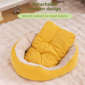 Pet Nest Χονδρική Χειμερινή Βελούδινη Φωλιά, Πυκνωτική, Αφαιρούμενη και Πλενόμενη, Ανθεκτική στις Γρατζουνιές, Ανθεκτική στη Φθορά, Ζεστή Φωλιά Γάτας, Κοτλέ, Χειμερινή Φωλιά Σκύλου