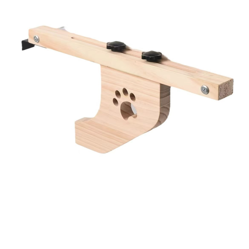 Drveni okvir za penjanje za mačke, mačje drvo, integrirano mačje gnijezdo, balkon, kućni ljubimac, mačka, sunčanje, četiri godišnja doba, viseći krevet za mačke uz krevet
