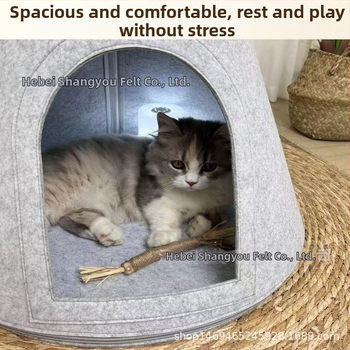Σκηνή Cat\'s Kennel Four Seasons Universal Αποσπώμενη Ημικλειστή Σκηνή για Γάτες, Τσόχα, Γατοσπιτάκι, Φωλιά για Κατοικίδια