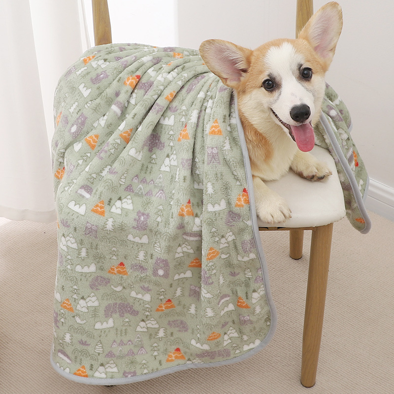 Deka za pse, topla plišana deka za spavanje, jesenska i zimska mala mliječna prostirka za spavanje pasa, univerzalna deka za kućne ljubimce Four Seasons