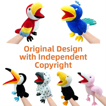 Piiriülene uus lindude loomade käenukk suure suuga lindude papagoi laste plush mänguasi linnunukk kotka nukk hulgimüük