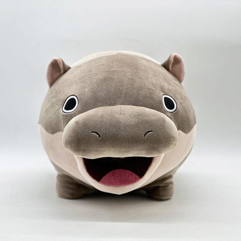 Piiriülene uus moo deng plush tai kääbus jõehobu jõehobu plush nukk nukk