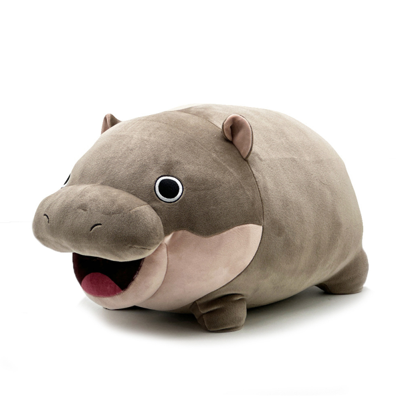 Piiriülene uus moo deng plush tai kääbus jõehobu jõehobu plush nukk nukk