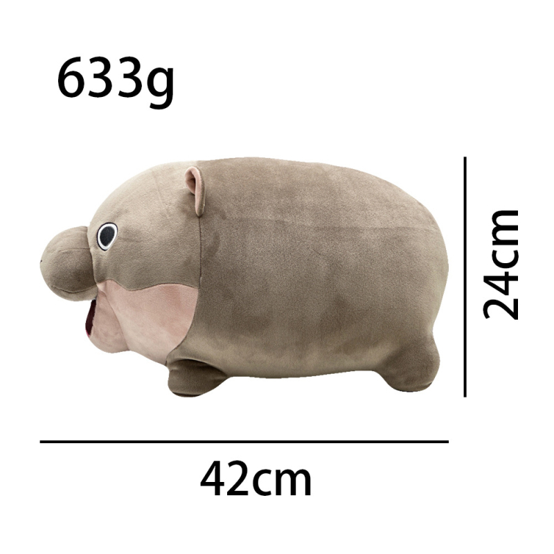 Piiriülene uus moo deng plush tai kääbus jõehobu jõehobu plush nukk nukk
