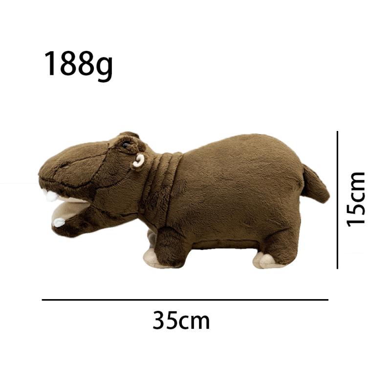 Piiriülene uus moo deng plush tai kääbus jõehobu jõehobu plush nukk nukk