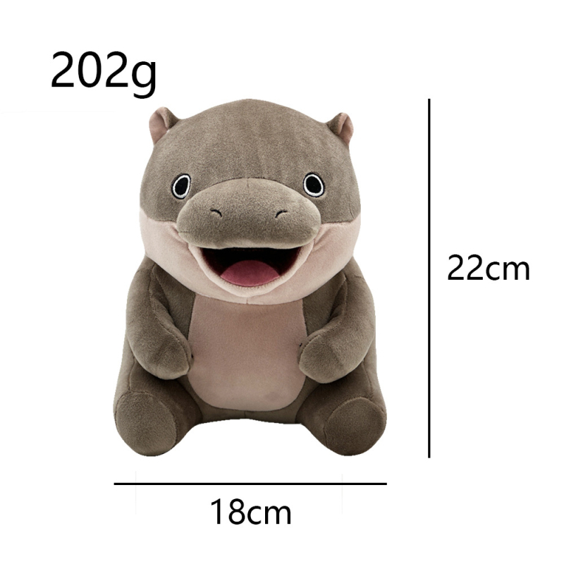 Piiriülene uus moo deng plush tai kääbus jõehobu jõehobu plush nukk nukk