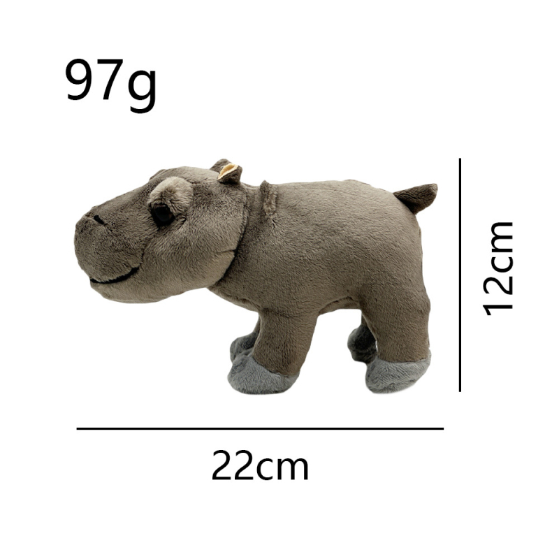 Piiriülene uus moo deng plush tai kääbus jõehobu jõehobu plush nukk nukk