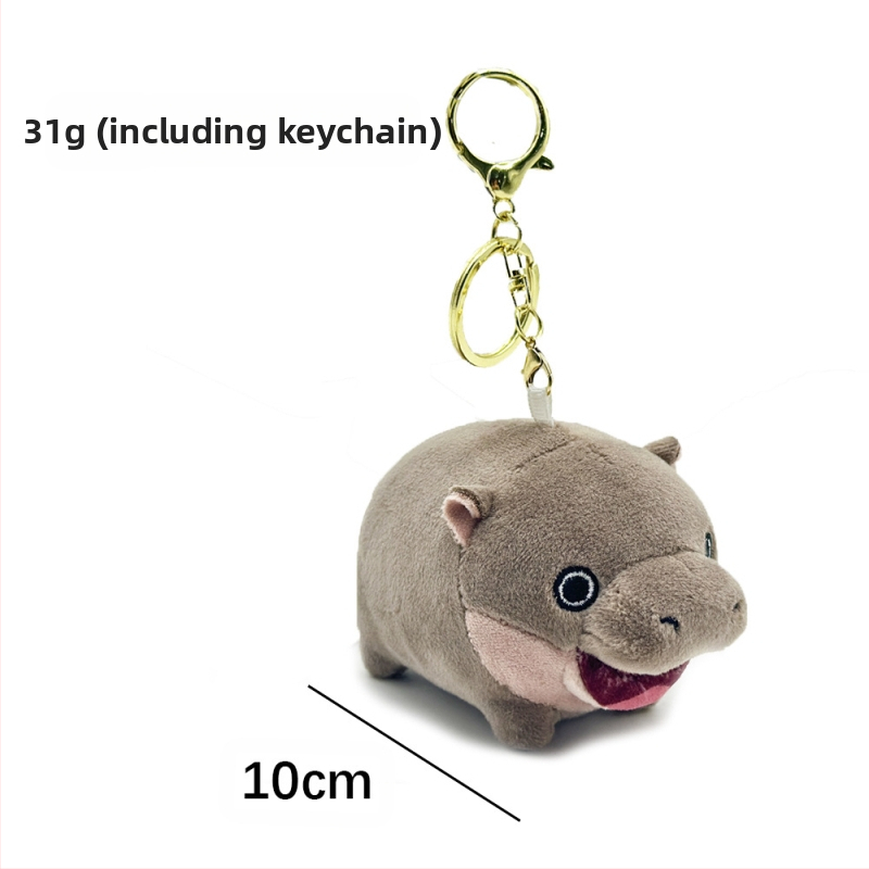 Piiriülene uus moo deng plush tai kääbus jõehobu jõehobu plush nukk nukk