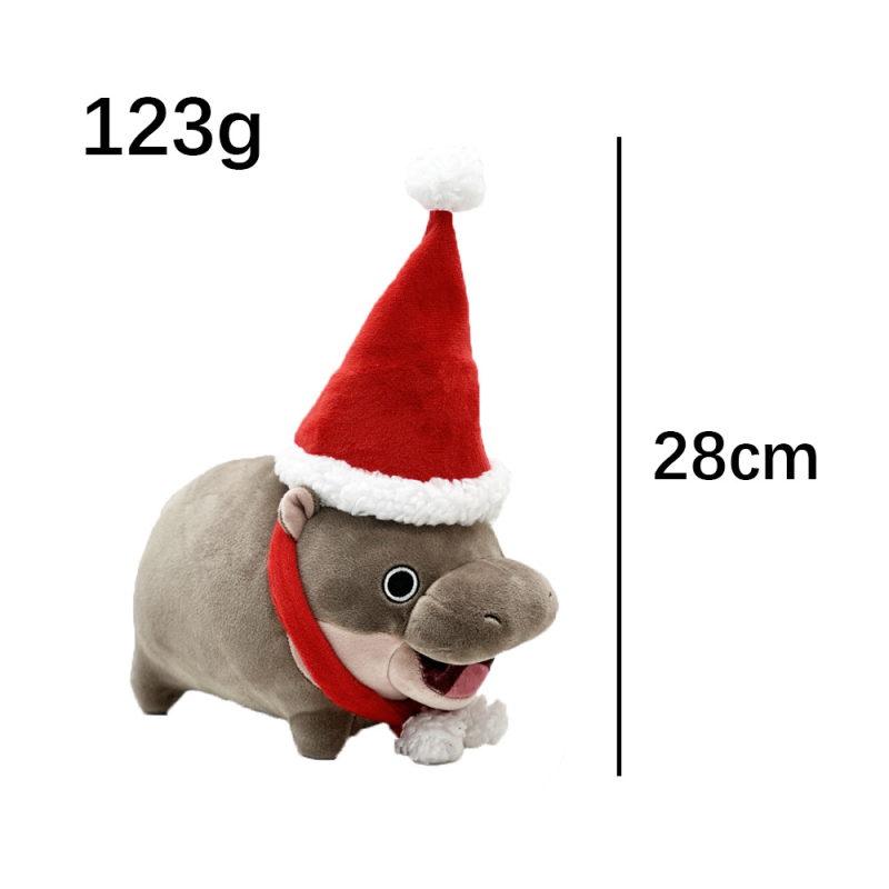 Piiriülene uus moo deng plush tai kääbus jõehobu jõehobu plush nukk nukk