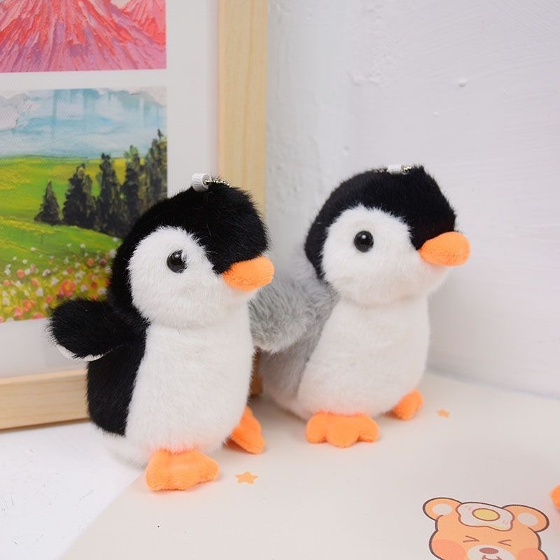 Slatki mali pingvin plišani privjesak za ključeve privjesak za djevojčicu torba privjesak poklon pingvin mala lutka crtani stroj za hvatanje muški