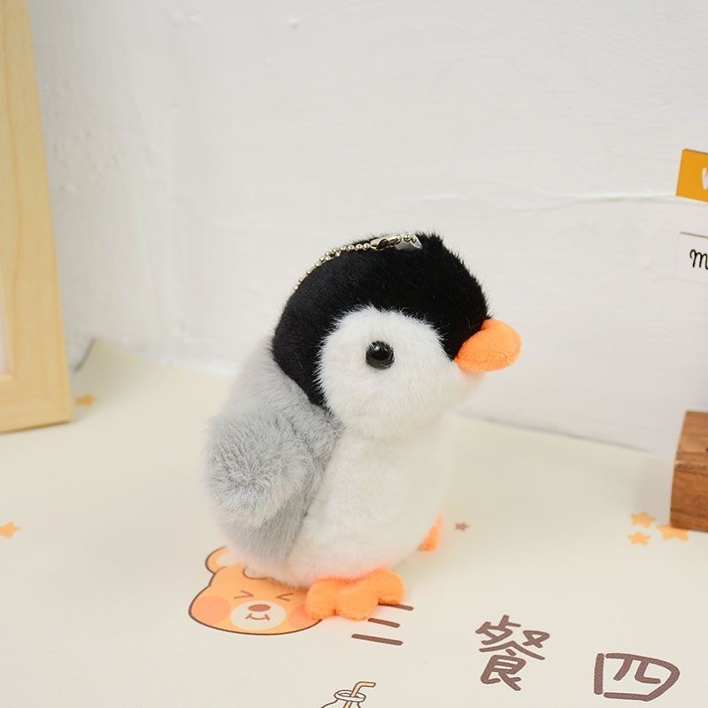 Slatki mali pingvin plišani privjesak za ključeve privjesak za djevojčicu torba privjesak poklon pingvin mala lutka crtani stroj za hvatanje muški