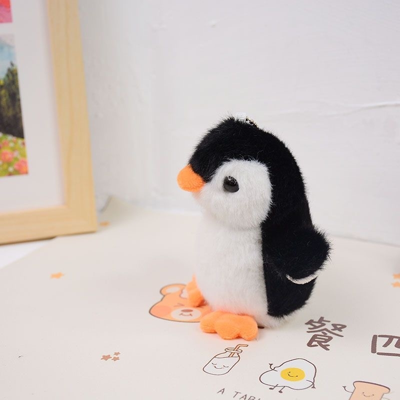 Slatki mali pingvin plišani privjesak za ključeve privjesak za djevojčicu torba privjesak poklon pingvin mala lutka crtani stroj za hvatanje muški