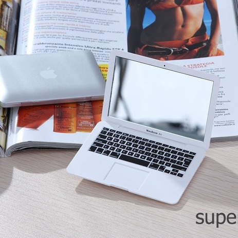 Laptop sminktükör személyiség hordozható mini sminktükör levegős tükör