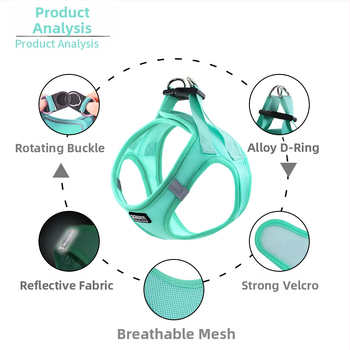 Lemmiklooma rinnarihmaga kassirihmaga vest