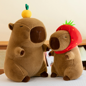 Uus Kapibala kapybara plush-mänguasi, mitme stiiliga mängunukk, poistele ja tüdrukutele, sünnipäevakingitusnukk