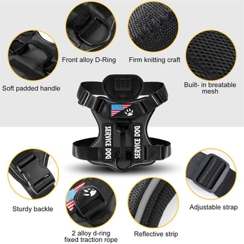 Amazon Cross-Border Νέα Τακτική Ζώνη για Μεγάλους Σκύλους, Ανακλαστικό Γιλέκο Νύχτας, Λουρί για Κατοικίδια, Προμήθειες Σκύλων