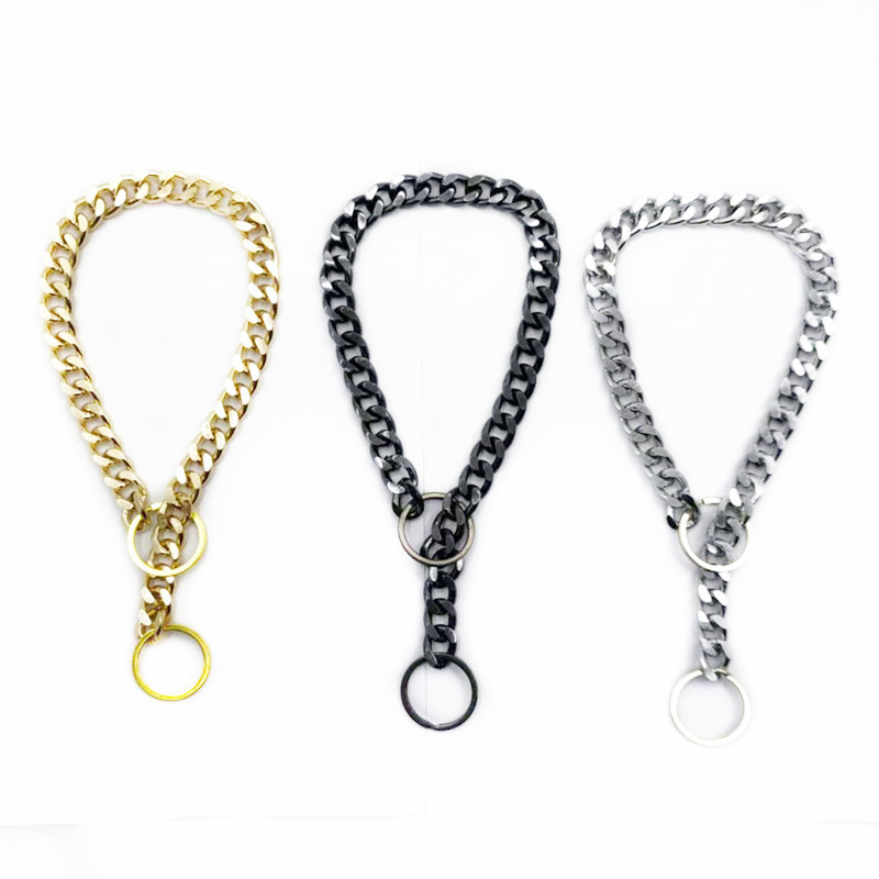 Nabavite Amazon Pet francuski buldog metalna ogrlica za psa plišanog corgija mopsa nakit hip-hop zlatna ogrlica na zalihi