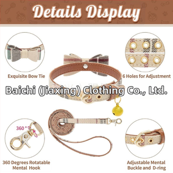 Sada vodítok na uterák s trojuholníkovým motýlikom a kockovaným obojkom pre psov Amazon Pet