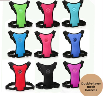 Otisak šape auto prozračna mrežasta tkanina prsa leđa proizvodi za kućne ljubimce auto pas sigurnosni pojas stražnje sjedalo vučni pojas vučno uže