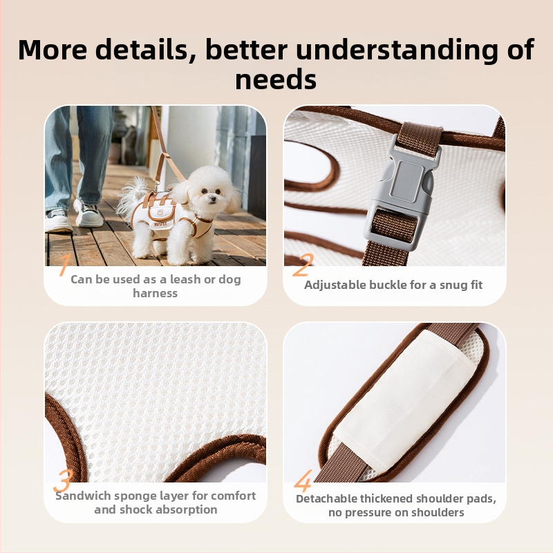 Batoh pre psov, malá taška cez rameno pre psov a mačky, taška cez rameno, taška na výlety pre domáce zvieratá, taška na venčenie psov