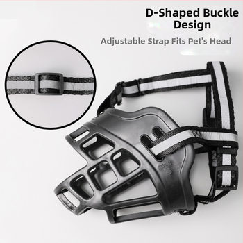 Nauja plastikinė reguliuojama šuns burnos rankovė, apsauganti nuo įkandimo, lojimo ir ėdimo, apsauganti šuns burnos rankovę, augintinių kaukė, didmeninė prekyba