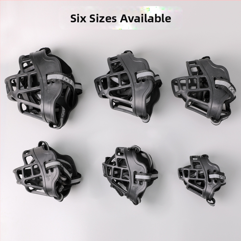 Нова пластмасова регулируема маска за уста за кучета, против ухапване, против лай, против хранене, маска за домашни любимци на едро