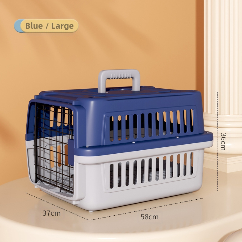 Kisállat-kellékek légitársasági szállítóketrec, macska orvosi szállítóketrec, macskaketrec, kutyaketrec, kis kutya szállítóketrec, lélegző és könnyű