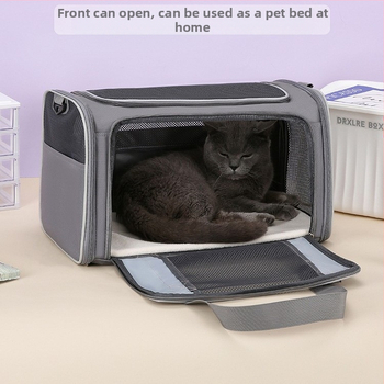 Νέα τσάντα για γάτες, πολλαπλών χρήσεων και βολικό σακίδιο πλάτης για γάτες που μεταφέρεται χιαστί για εξορμήσεις, μεγάλης χωρητικότητας, πτυσσόμενη και αναπνεύσιμη τσάντα κατοικίδιων