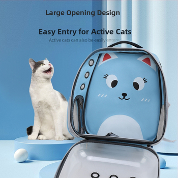 Panoraamne läbipaistev hingav kaasaskantav lemmikloomade seljakott kosmosekapsli kassikott kassipuur kassikandja seljakott