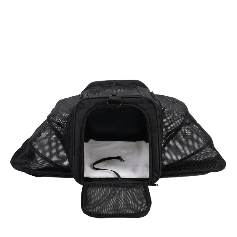 Proširiva torba za kućne ljubimce, prijenosna torba za mačke, kavez za pse, kutija za mačke, prijenosna dijagonalna velika mrežasta torba za kućne ljubimce