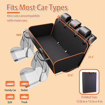 2025 Amazon Car Pet Mat Car Seat Cushion Car Dog Mat Αδιάβροχο και ανθεκτικό στη βρωμιά πίσω χαλάκι αυτοκινήτου για κατοικίδια
