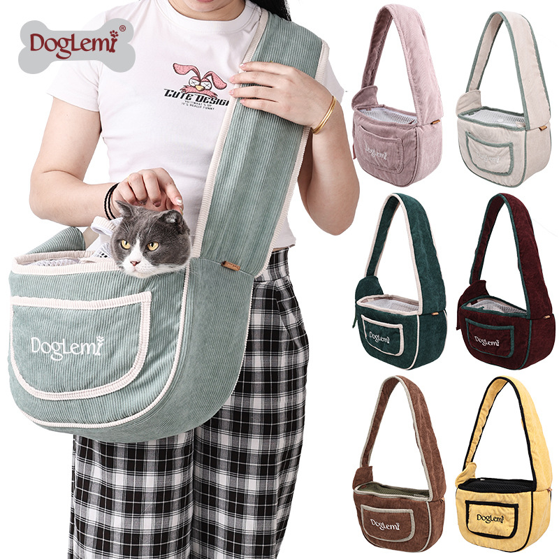 Lemmiklooma õlakott kassile kutsikale universaalne värske õlakott lihtne väljaminev lemmikloomakott