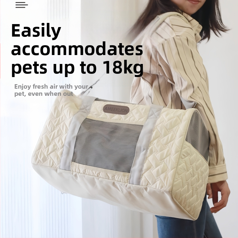 Torba za mačke, izlazna prijenosna torba velikog kapaciteta, prozračna torba za mačke i pse, ruksak za kućne ljubimce, prijenosna torba za rame, kavez za mačke