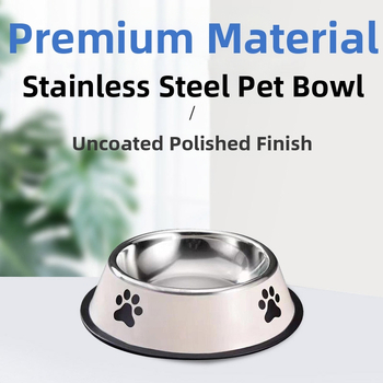 Zdjela za kućne ljubimce od nehrđajućeg čelika, zdjela za mačke, zdjela za hranu za pse, višenamjenska zdjela za hranu otporna na udarce, pribor za jelo, hranjenje i pribor za kućne ljubimce, veleprodaja